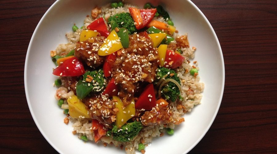 Riso con verdure saltate