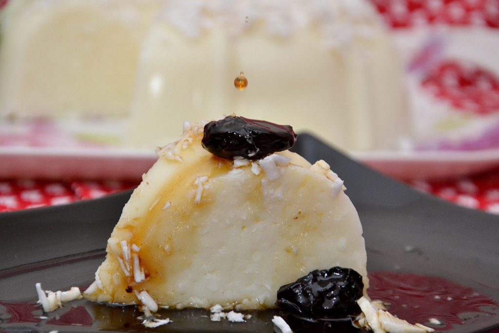 Torta di crema di cocco