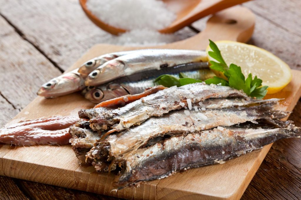 Alici marinate all'arancia