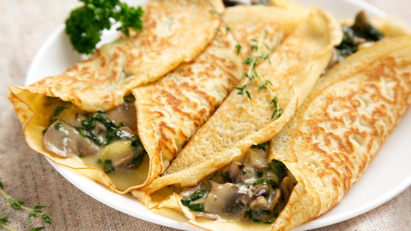 Crespelle ai funghi