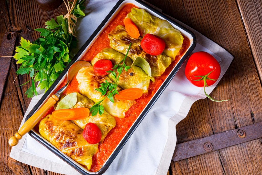 Involtini di verza vegetariani