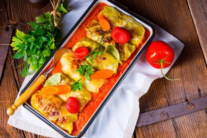 Involtini di verza vegetariani