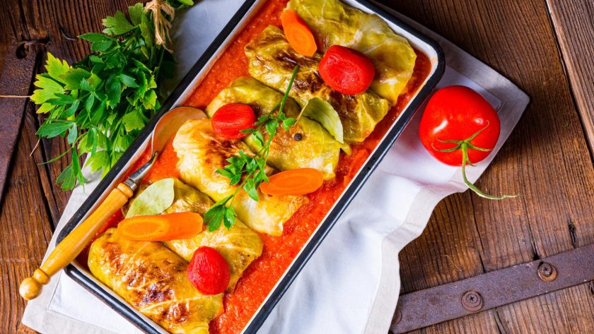 Involtini di verza vegetariani