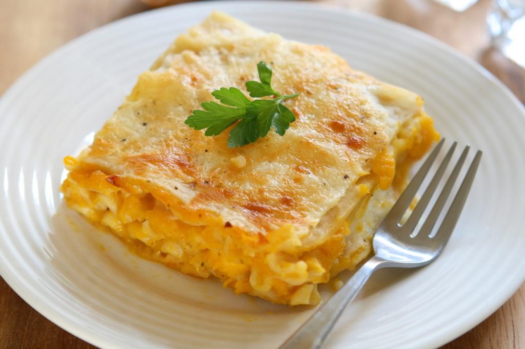 Lasagne zucca e salsiccia