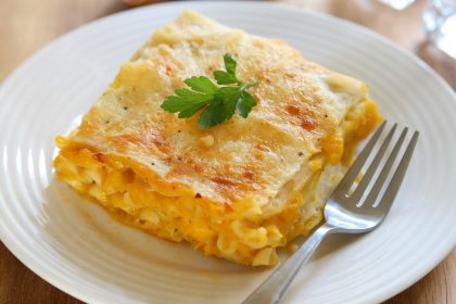 Lasagne zucca e salsiccia