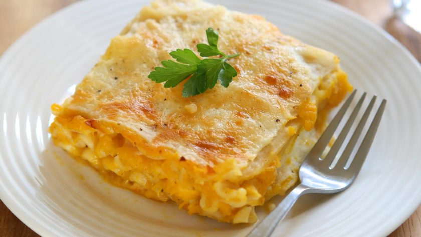 Lasagne zucca e salsiccia