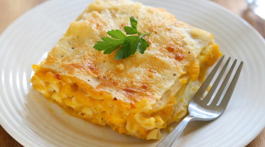 Lasagne zucca e salsiccia