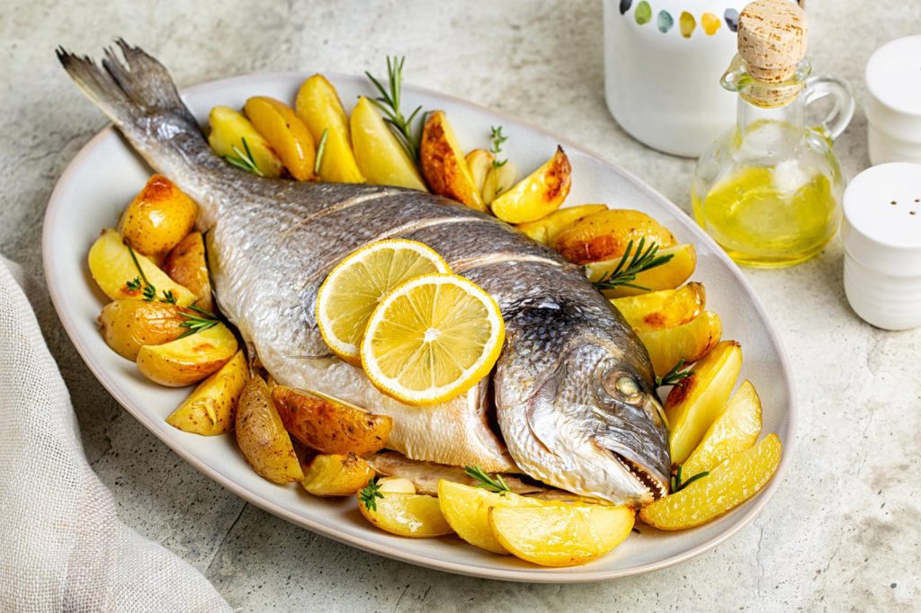 Orata al forno con patate
