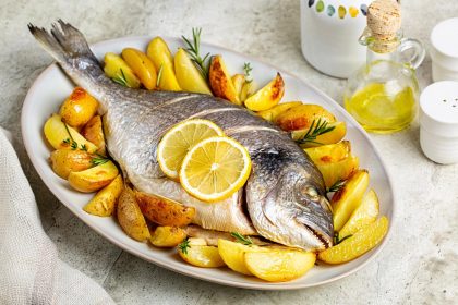 Orata al forno con patate