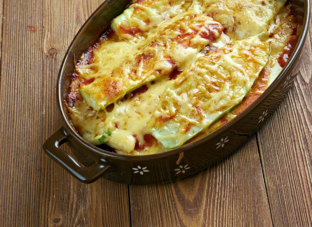 Parmigiana di zucchine bianca