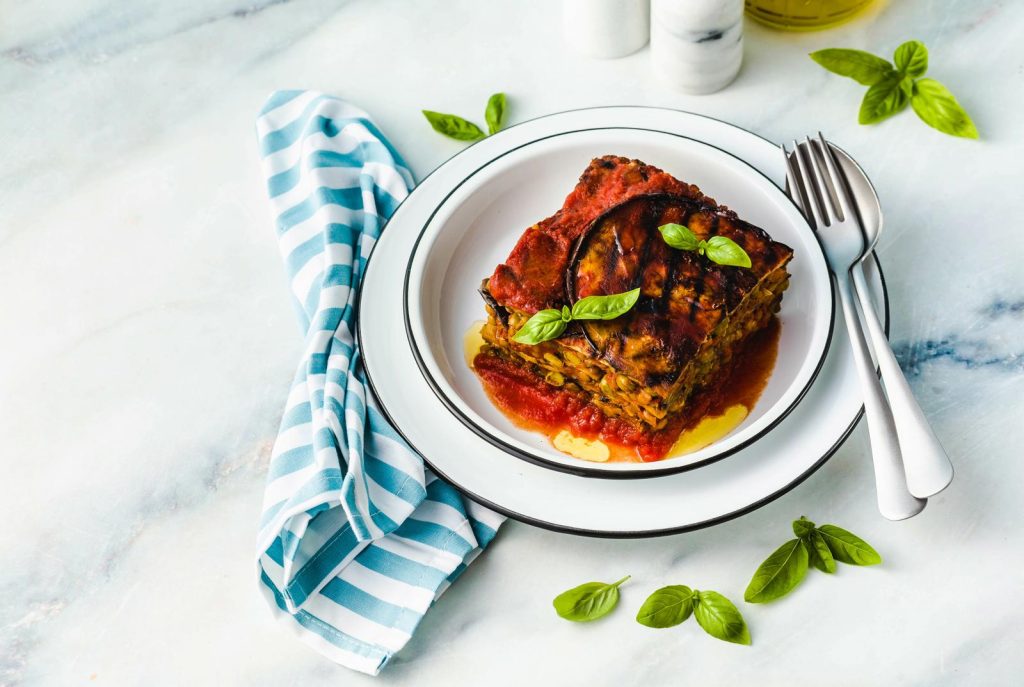 Pasta al forno con melanzane