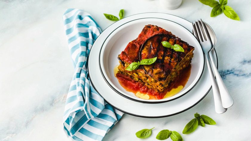 Pasta al forno con melanzane