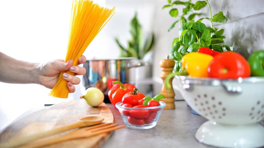 Pasta con crema di peperoni