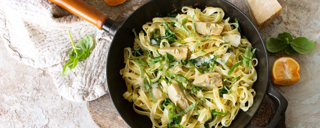 Pasta con i carciofi