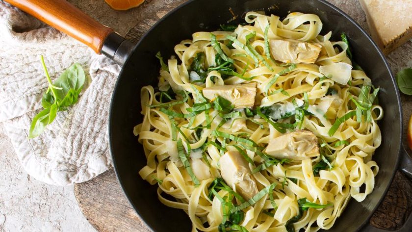Pasta con i carciofi