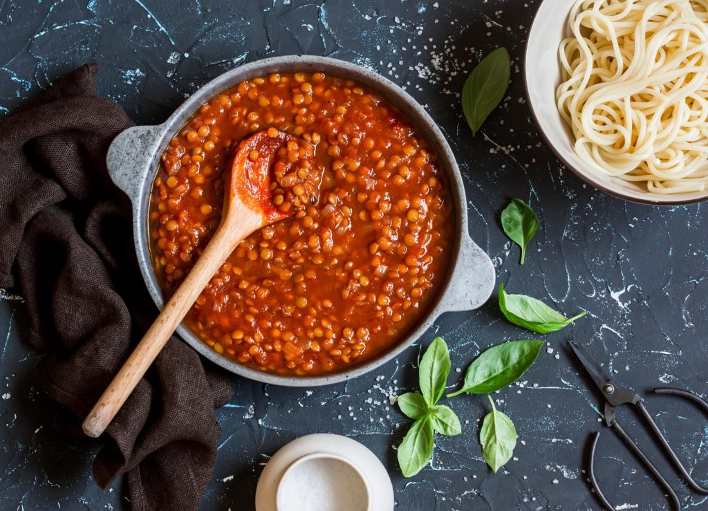 Pasta con lenticchie