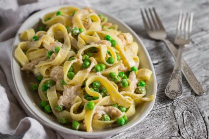 Pasta con piselli