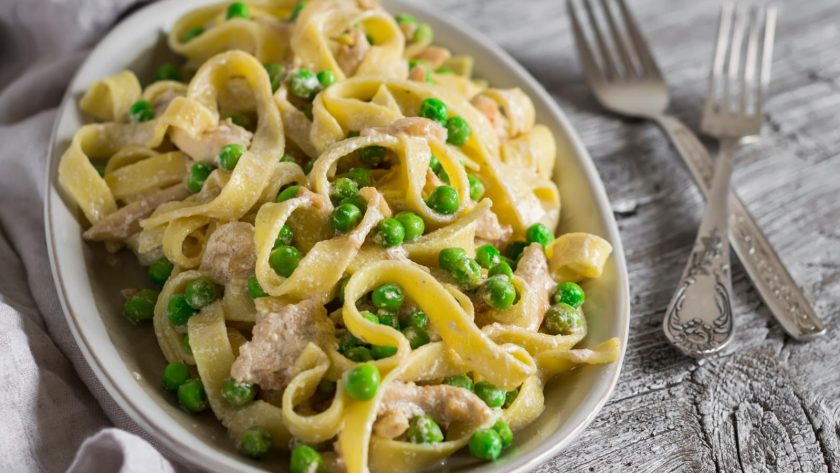 Pasta con piselli
