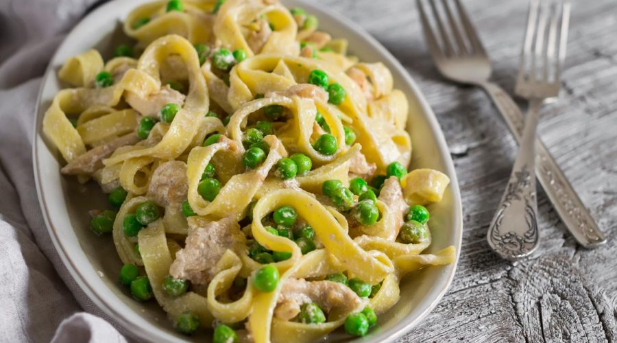 Pasta con piselli