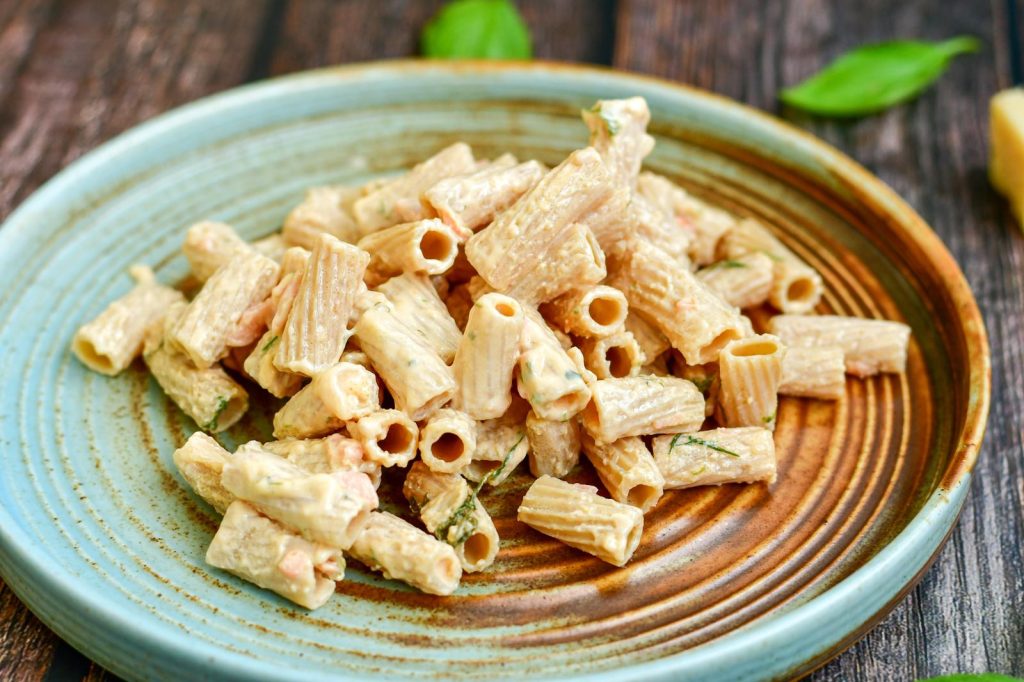Pasta con salmone affumicato
