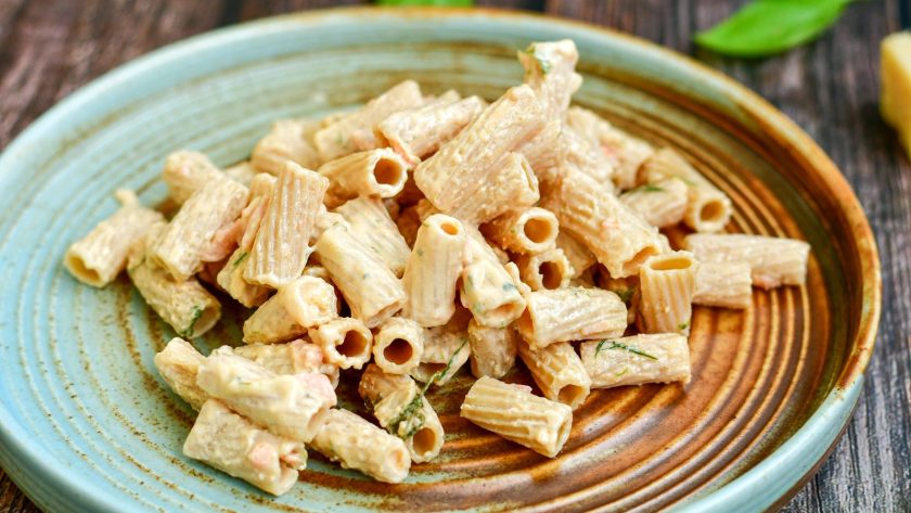 Pasta con salmone affumicato
