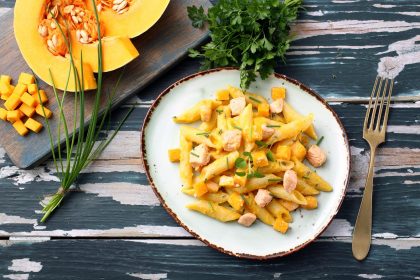 Pasta salmone e zucchine