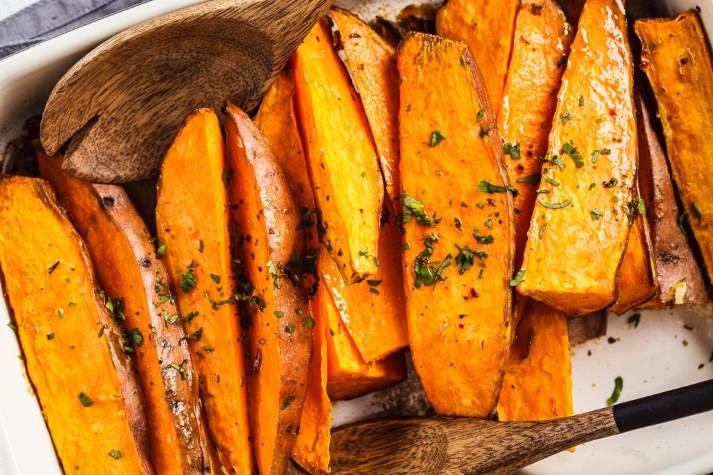 Patate dolci al forno
