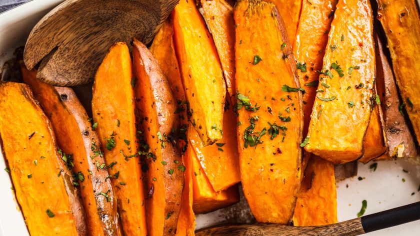 Patate dolci al forno