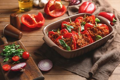 Peperoni ripieni di carne