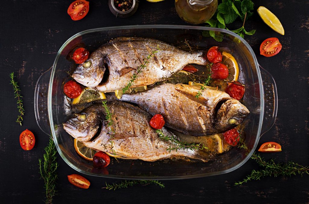 Ricciola al forno