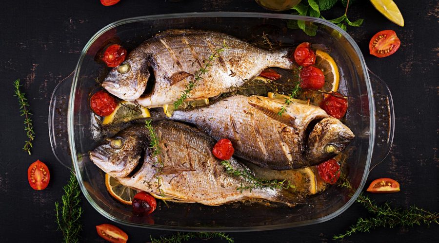 Ricciola al forno