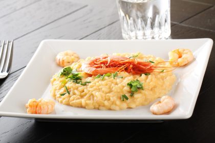 Risotto alla crema di scampi
