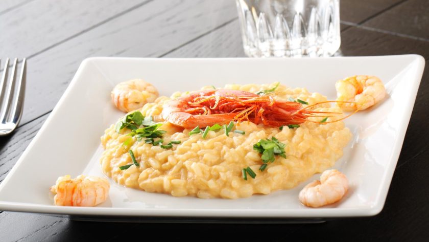 Risotto alla crema di scampi
