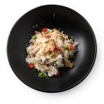 Risotto funghi e salsiccia