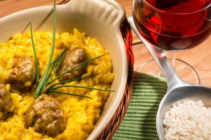 Risotto radicchio e salsiccia