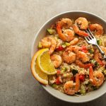 Risotto zucchine e gamberetti