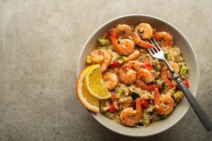 Risotto zucchine e gamberetti