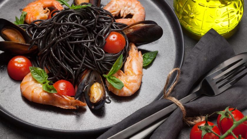 Spaghetti al nero di seppia