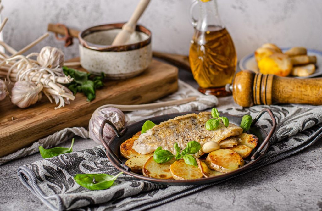 Spigola al forno