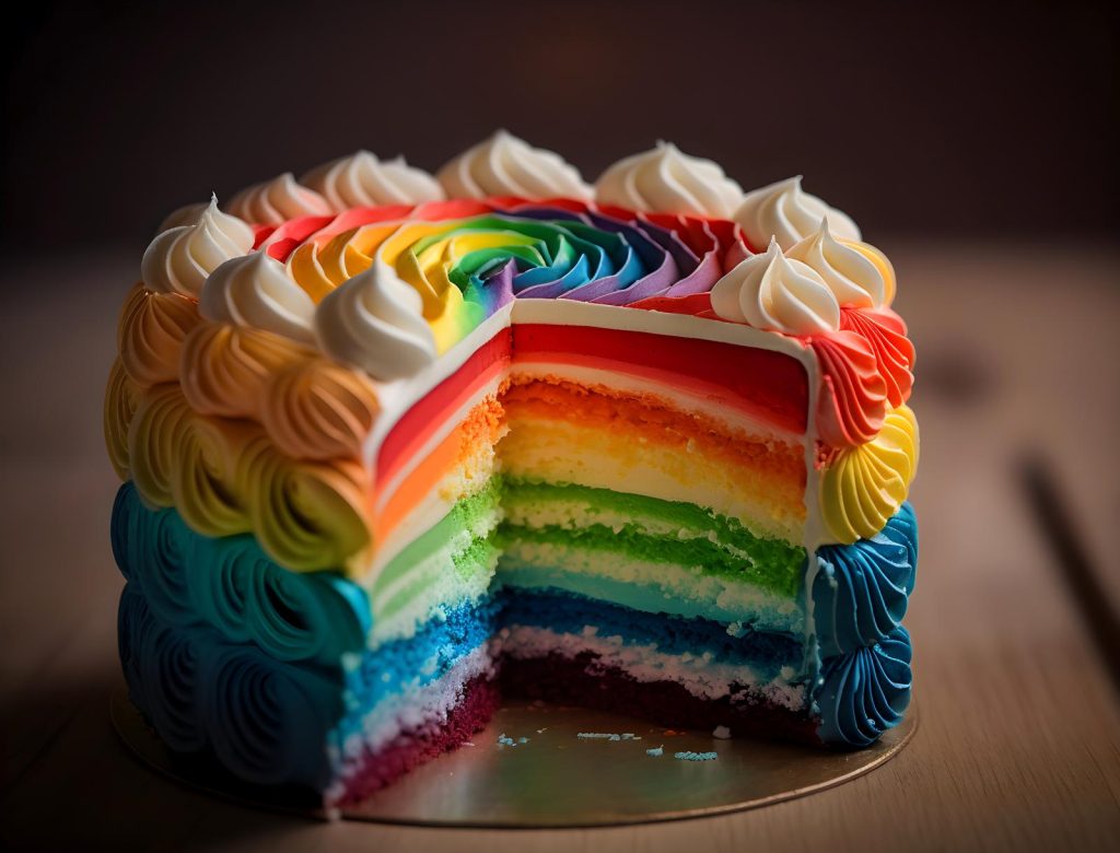 Torta arcobaleno