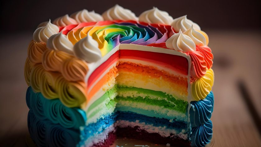 Torta arcobaleno