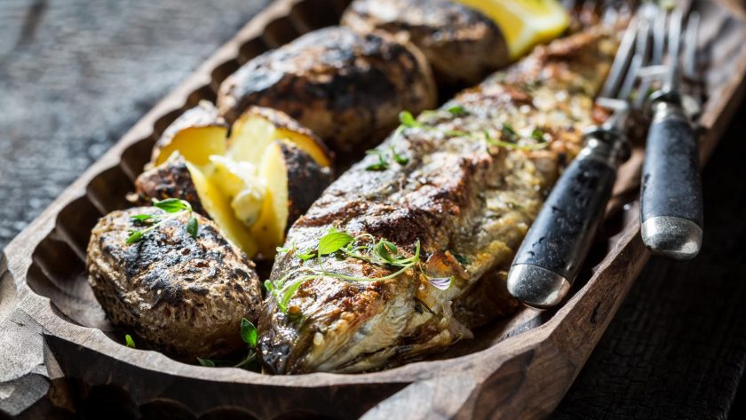 Trota al forno