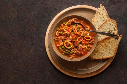 Calamari con piselli
