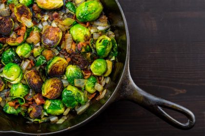 Cavolini di Bruxelles gratinati in padella