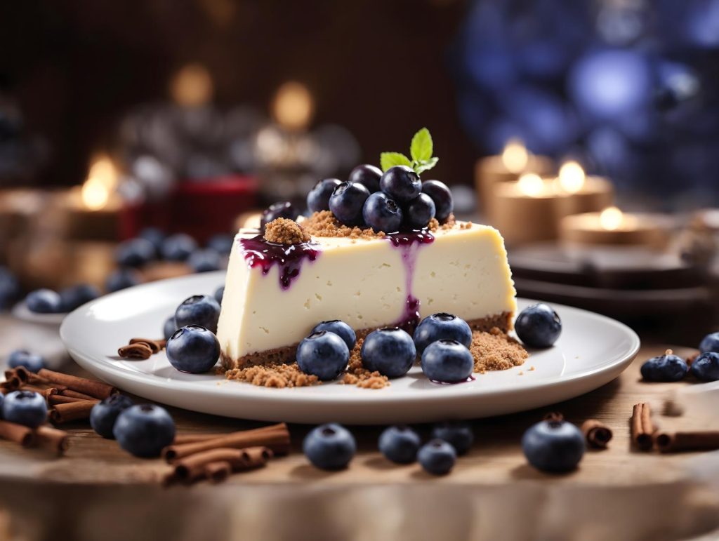 Cheesecake ai mirtilli