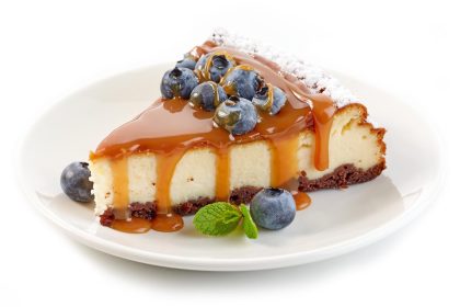 Cheesecake al caramello salato