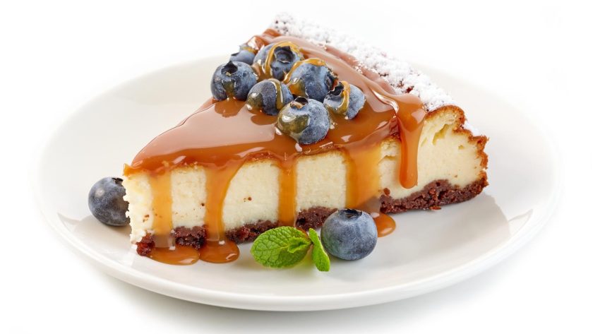 Cheesecake al caramello salato