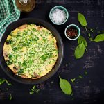 Frittata con fiori di zucca