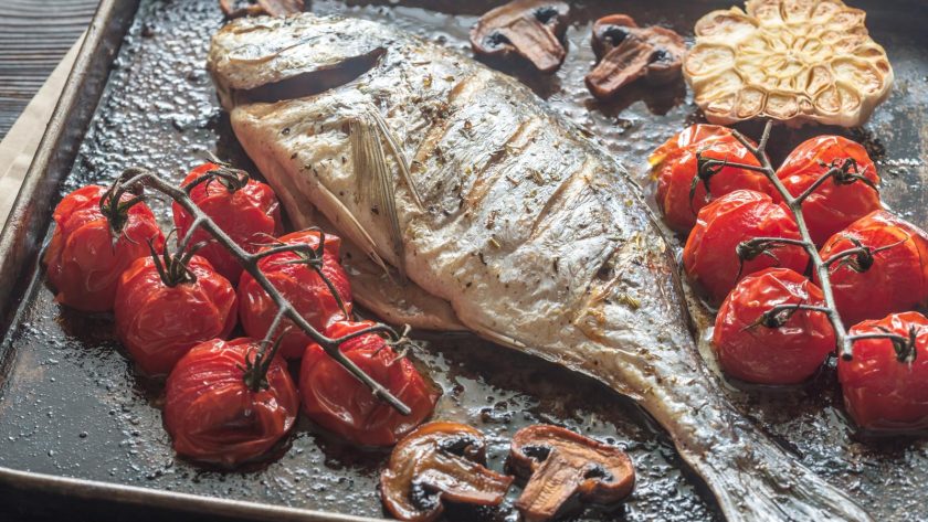 Orata al forno con pomodorini