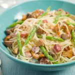 Pasta asparagi e pancetta